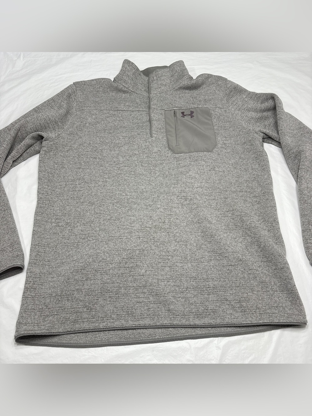 Under Armour Specialist Henley 2.0 Men's XXL Gray Performance 1/4 Zip Sweater